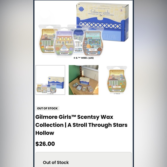 Scentsy Blue Luke's Diner Mini warmer and wax set - Picture 7 of 7